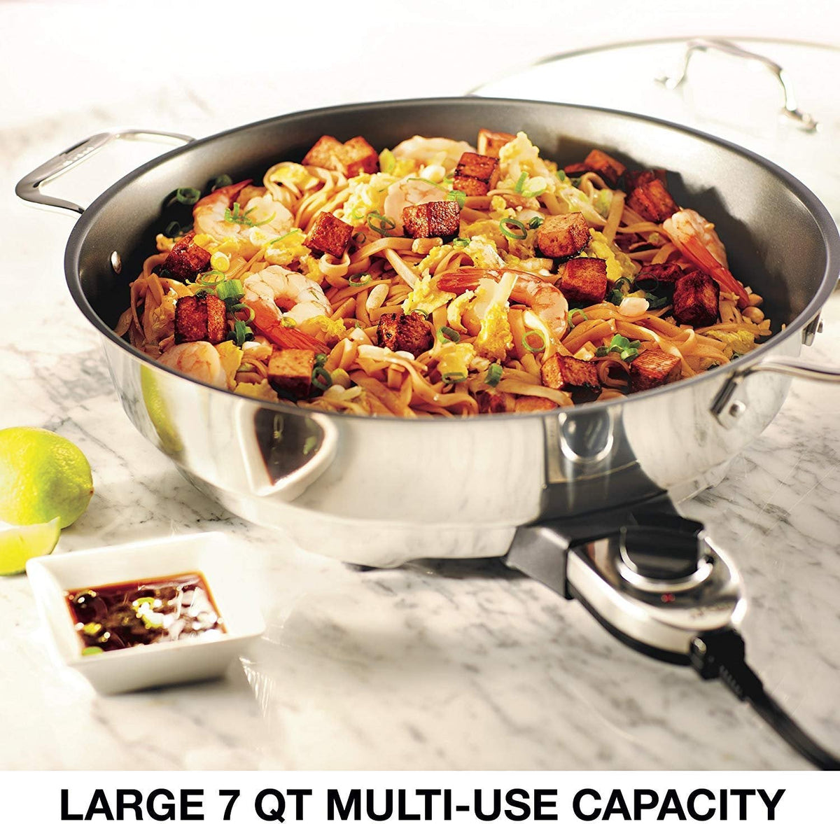 All-Clad - 7 QT Electric Nonstick Skillet - SK492D50