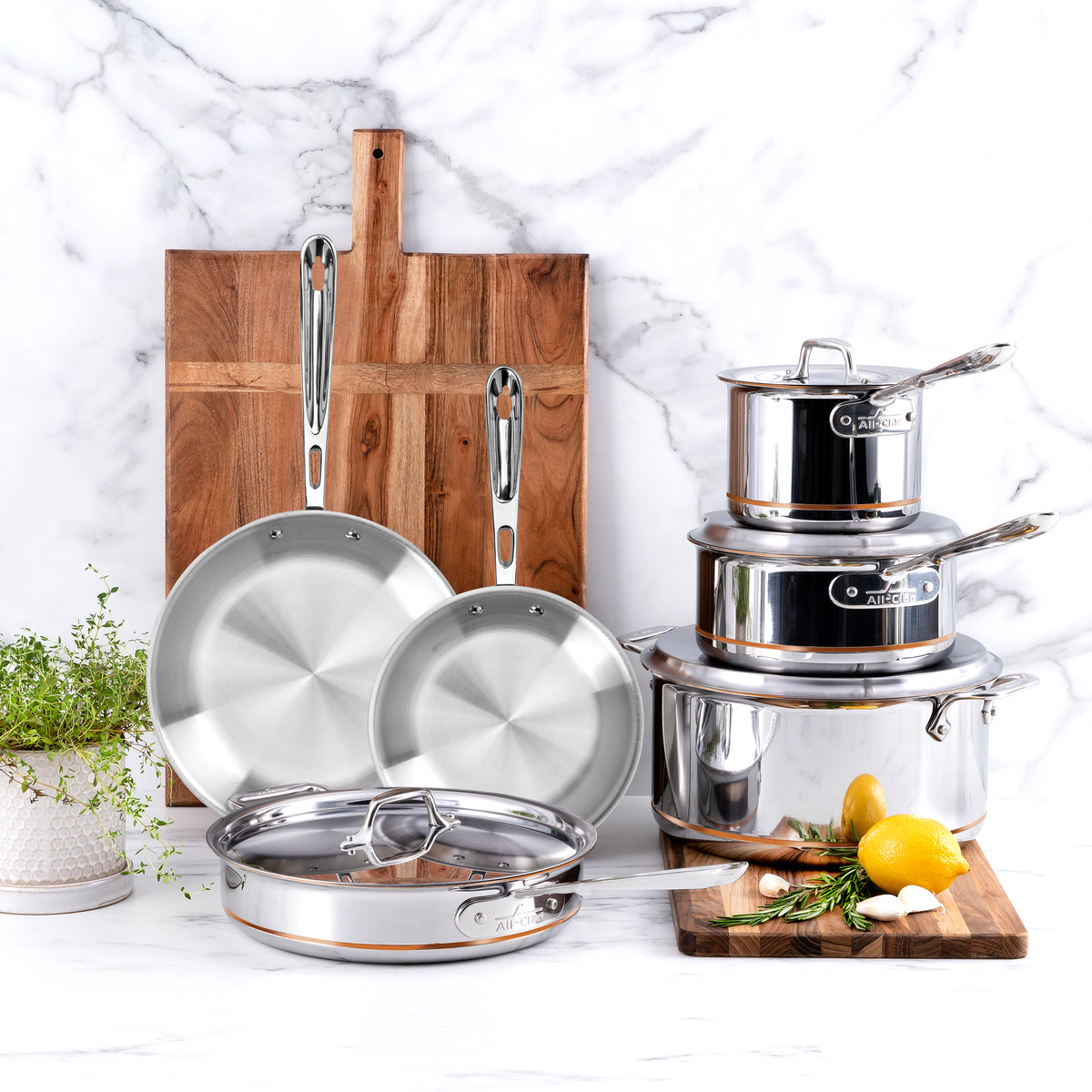 All-Clad - 8" Copper Core Skillet - 6108 SS
