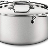 All-Clad - 8 QT D5 Brushed 5-ply Bonded Stock Pot With Lid - BD55508 - DISCONTINUED