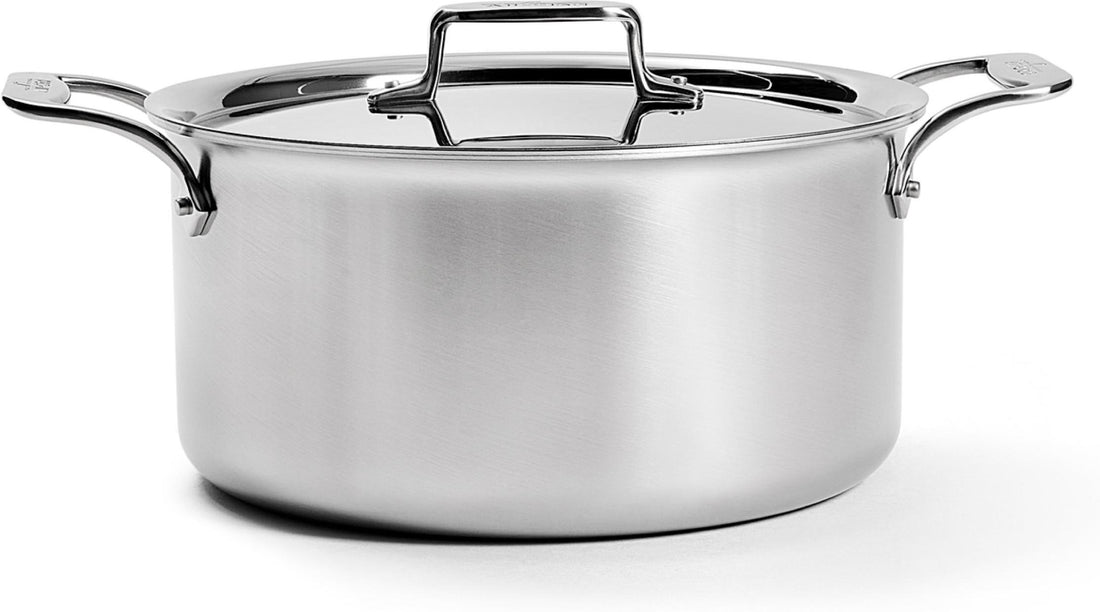 All-Clad - 8 QT D5 Brushed 5-ply Bonded Stock Pot With Lid - BD55508 - DISCONTINUED