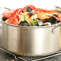 All-Clad - 8 QT D5 Brushed Stock Pot With Lid - BD55508