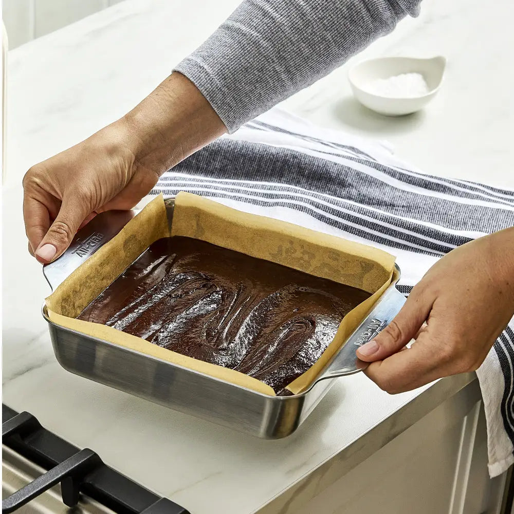 All-Clad - 8" x 8" Stainless Steel Square Baking Pan - J3097064