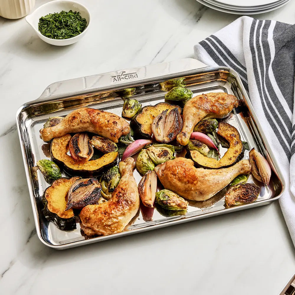 All-Clad - 9" x 12.5" Stainless Steel Quarter Sheet Pan - J3097664