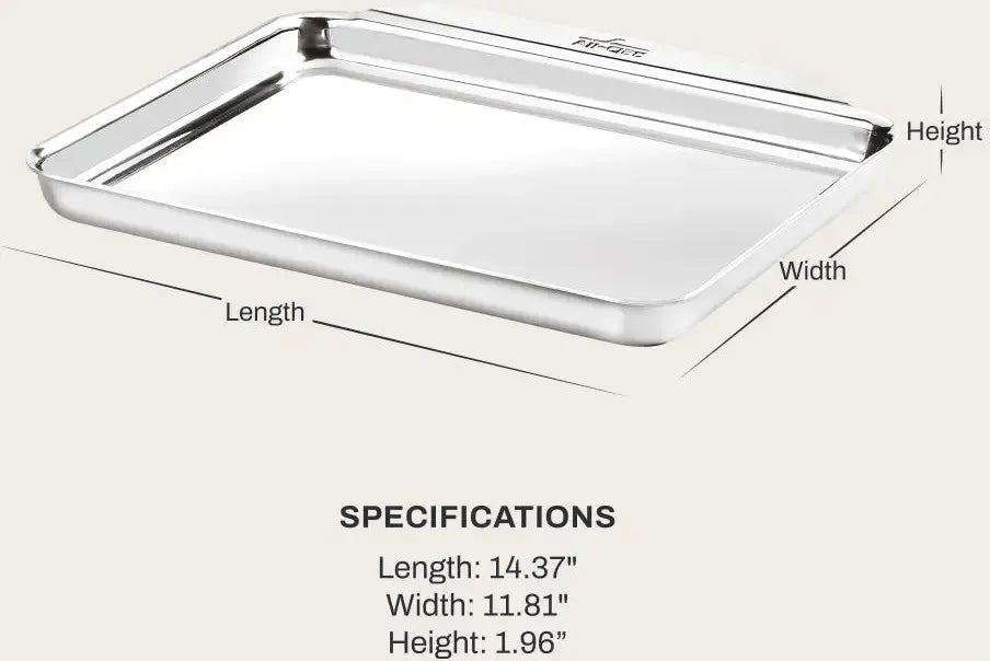 All-Clad - 9" x 12.5" Stainless Steel Quarter Sheet Pan - J3097664