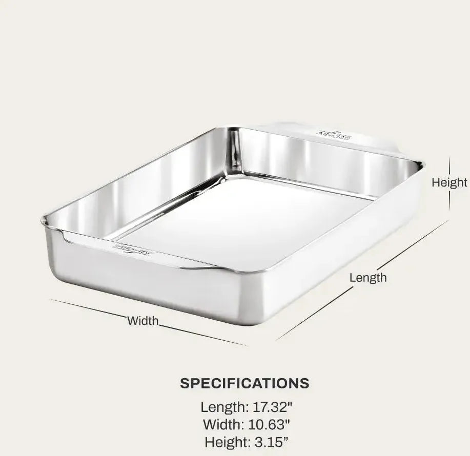 All-Clad - 9" x 13" Stainless Steel Rectangular Baking Pan - J3097164