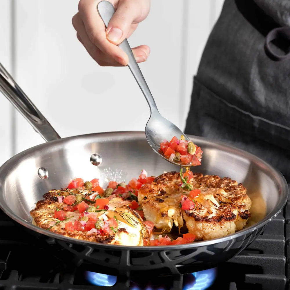All-Clad - Copper Core 12" Stainless Nonstick 5-ply Bonded Fry Pan - 6112 SS NS R2 - DISCONTINUED
