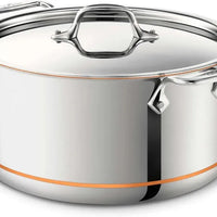 All-Clad - Copper Core 8 Quart Stainless Nonstick 5-ply Bonded Stockpot with Lid - 6508 SS