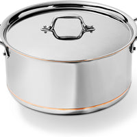 All-Clad - Copper Core 8 Quart Stainless Nonstick 5-ply Bonded Stockpot with Lid - 6508 SS