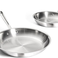 All-Clad - D3 10" & 12" Tri-Ply Stainless Steel Fry Pan Set - 411012AZ