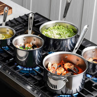 All-Clad - D3 Pro Stainless 3 QT 3-ply Bonded Sauce Pan with Lid - 4203R