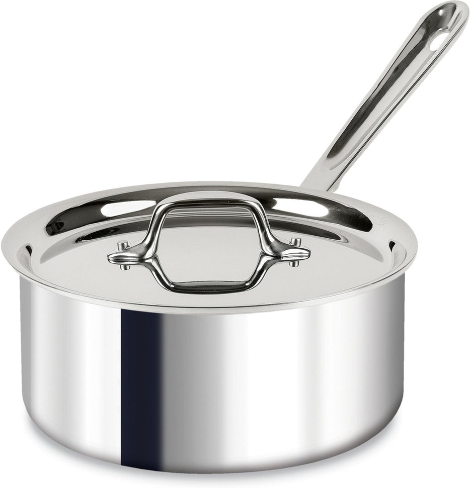 All-Clad - D3 Pro Stainless 3 QT 3-ply Bonded Sauce Pan with Lid - 4203R
