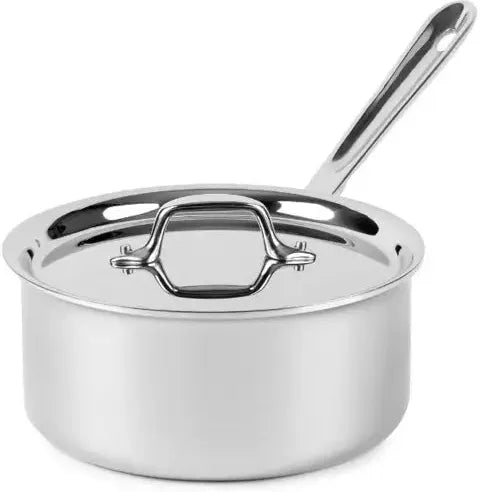 All-Clad - D3 Pro Stainless 3 QT 3-ply Bonded Sauce Pan with Lid - 4203R