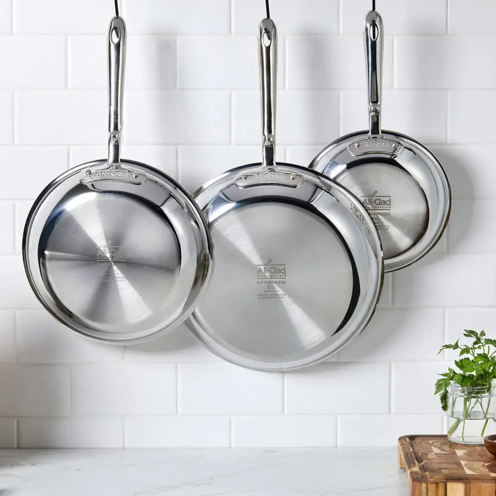 All-Clad - D3 Pro Stainless 5 Pcs 3-ply Bonded Cookware Set - 401599L