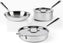 All-Clad - D3 Pro Stainless 5 Pcs 3-ply Bonded Cookware Set - 401599L