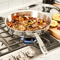 All-Clad - D3 Pro Stainless 7 Pcs Pots and Pans Cookware Set - 40007LBLM