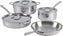 All-Clad - D3 Pro Stainless 7 Pcs Pots and Pans Cookware Set - 40007LBLM - DISCONTINUED