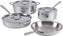 All-Clad - D3 Pro Stainless 7 Pcs Pots and Pans Cookware Set - 40007LBLM