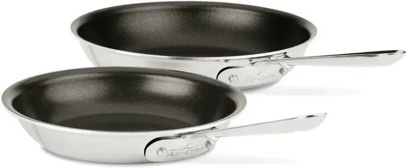 All-Clad - D3 Pro Stainless 8" and 10" Non-Stick 3-ply Bonded Fry Pan Set - 410810NSR3 - DISCONTINUED