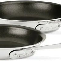 All-Clad - D3 Pro Stainless 8" and 10" Non-Stick 3-ply Bonded Fry Pan Set - 410810NSR3