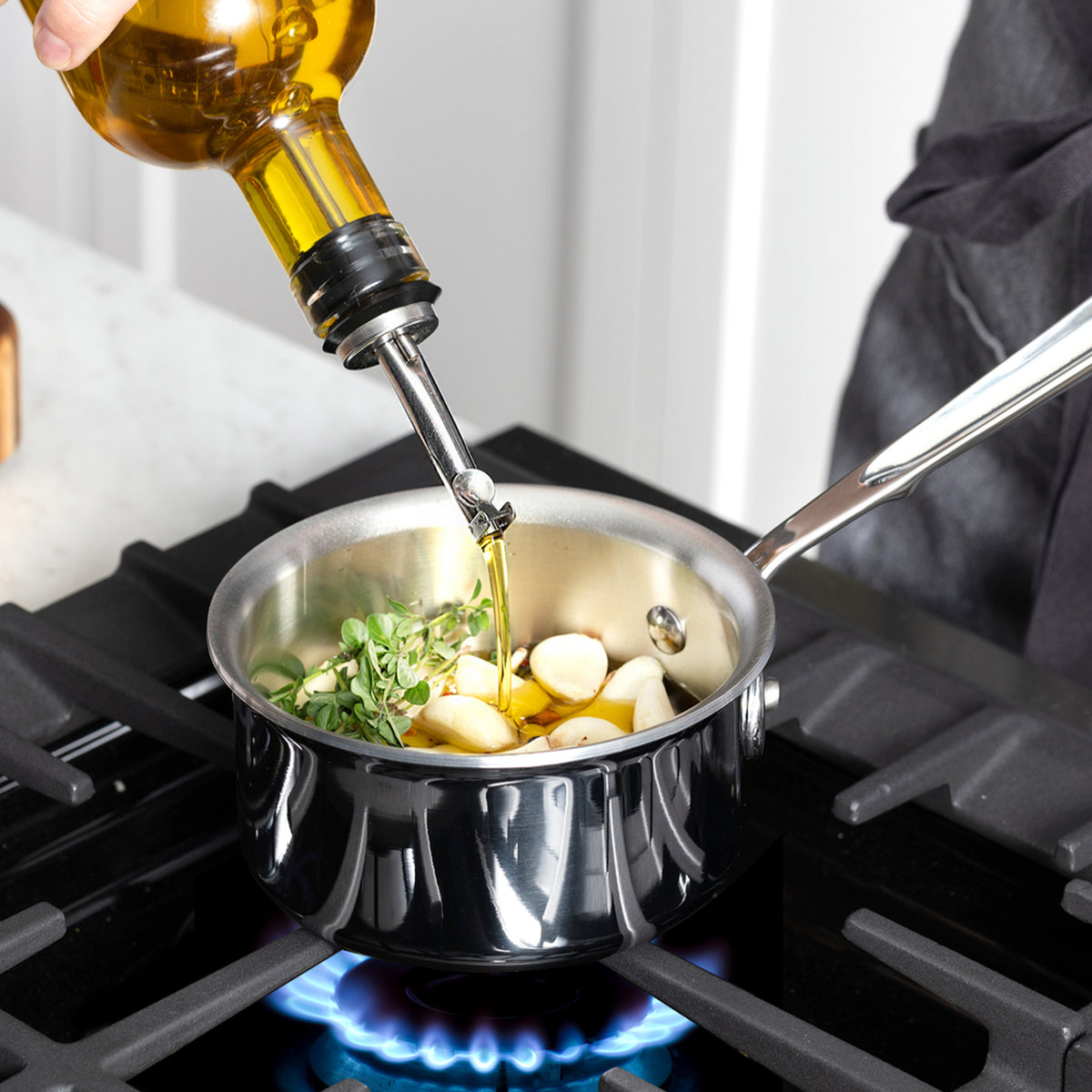 All-Clad - D3 Stainless 0.5 QT Butter Warmer - 42006
