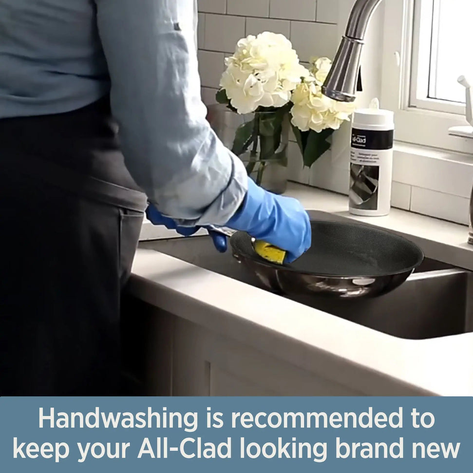 All-Clad - D3 Stainless 10" Non-Stick Fry Pan With Spatula - PR41103NSR2