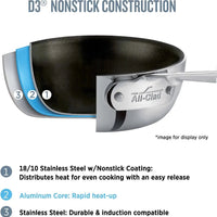All-Clad - D3 Stainless 10" Non-Stick Fry Pan With Spatula - PR41103NSR2