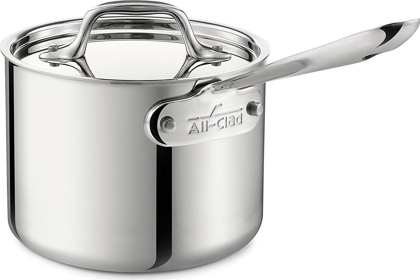 All-Clad - D3 Stainless 2 QT Saucepan with Lid - 4202