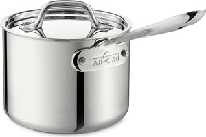 All-Clad - D3 Stainless 2 QT Saucepan with Lid - 4202