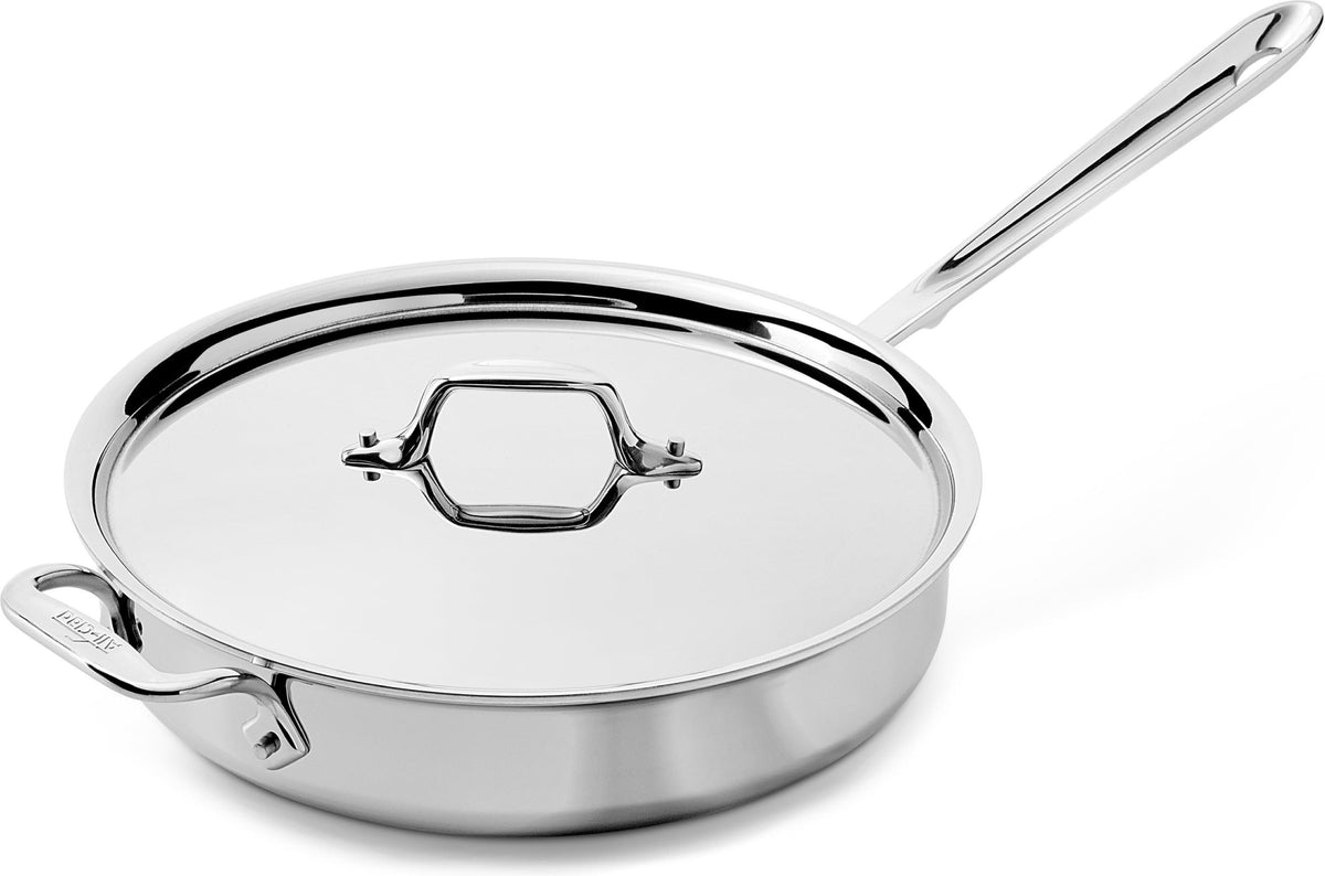All-Clad - D3 Stainless 3 QT Saute Pan with Lid - 4403