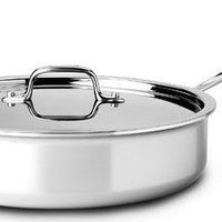 All-Clad - D3 Stainless 4 QT Saute Pan with Lid - 4404