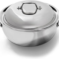All-Clad - D3 Stainless 5.5 QT Dutch Oven with Lid - 4500 - ETA JUNE