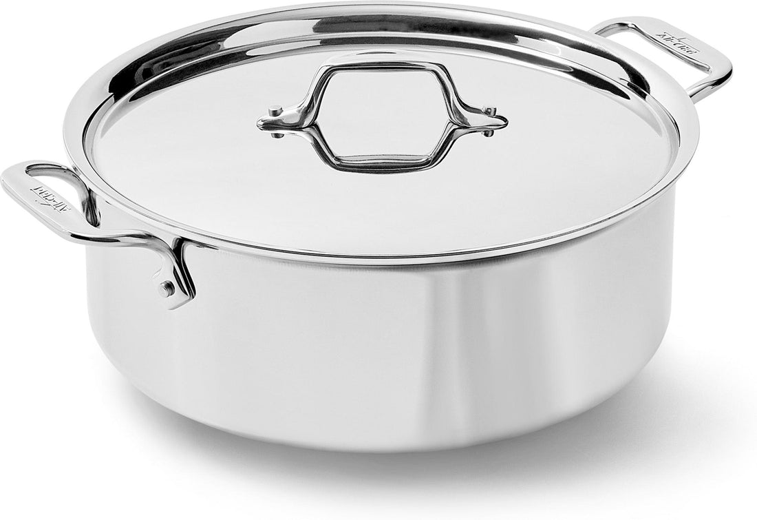 All-Clad - D3 Stainless 6 QT Stock Pot with Lid - 4506