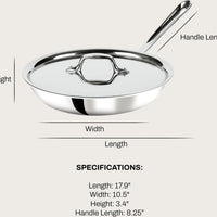 All-Clad - D3 Stainless Steel 10" Fry Pan with Lid - 41106