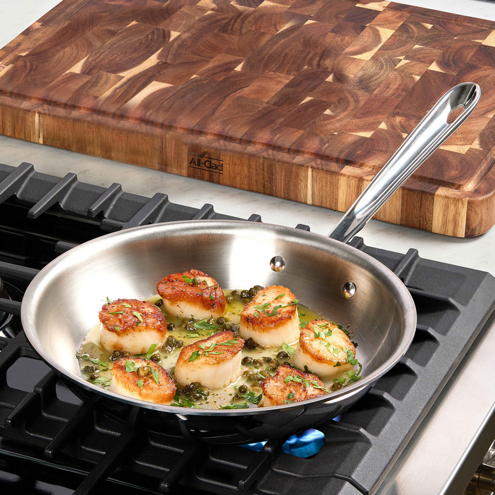 All-Clad - D3 Stainless Steel 10" Fry Pan with Lid - 41106