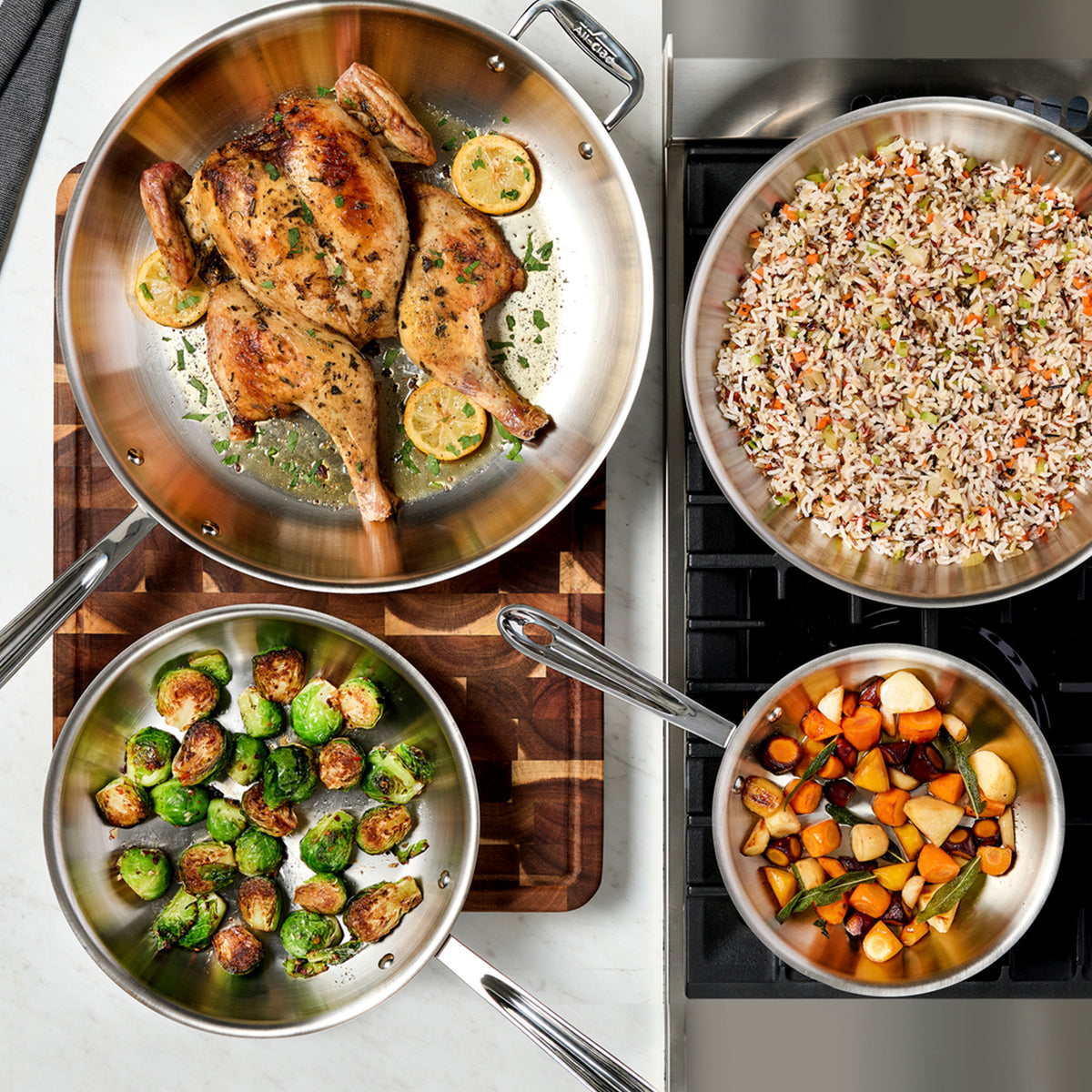All-Clad - D3 Stainless Steel 8" Fry Pan - 4108