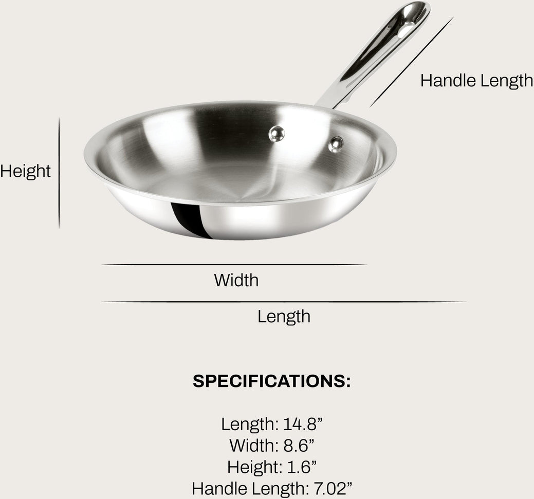 All-Clad - D3 Stainless Steel 8" Fry Pan - 4108