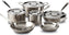 All-Clad - D5 Brushed 10 PC Cookware Set - BD005710-R