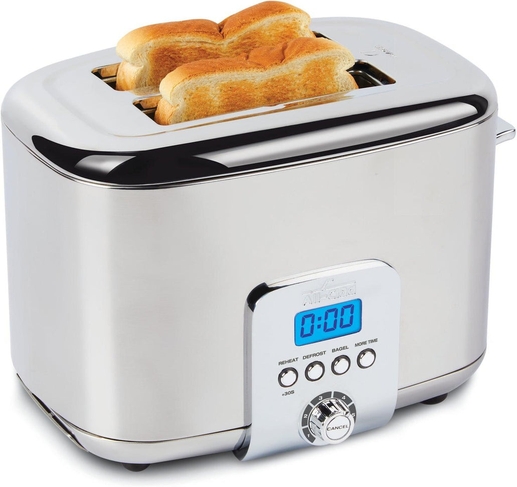 All-Clad - Digital 2 Slice Stainless Steel Toaster - TJ822D51