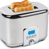 All-Clad - Digital 2 Slice Stainless Steel Toaster - TJ822D51