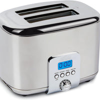 All-Clad - Digital 2 Slice Stainless Steel Toaster - TJ822D51