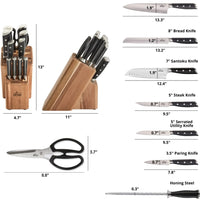 All-Clad - Forged Knives 12 Pcs Knife Block Set - K272SC64