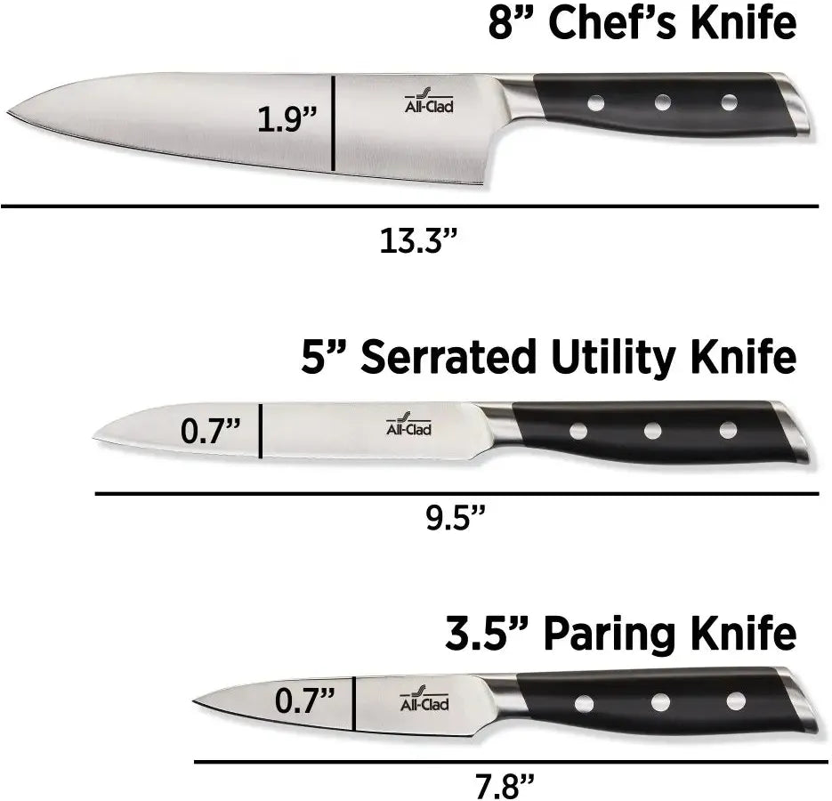 All-Clad - Forged Knives 3 Pcs Starter Set - K2720174
