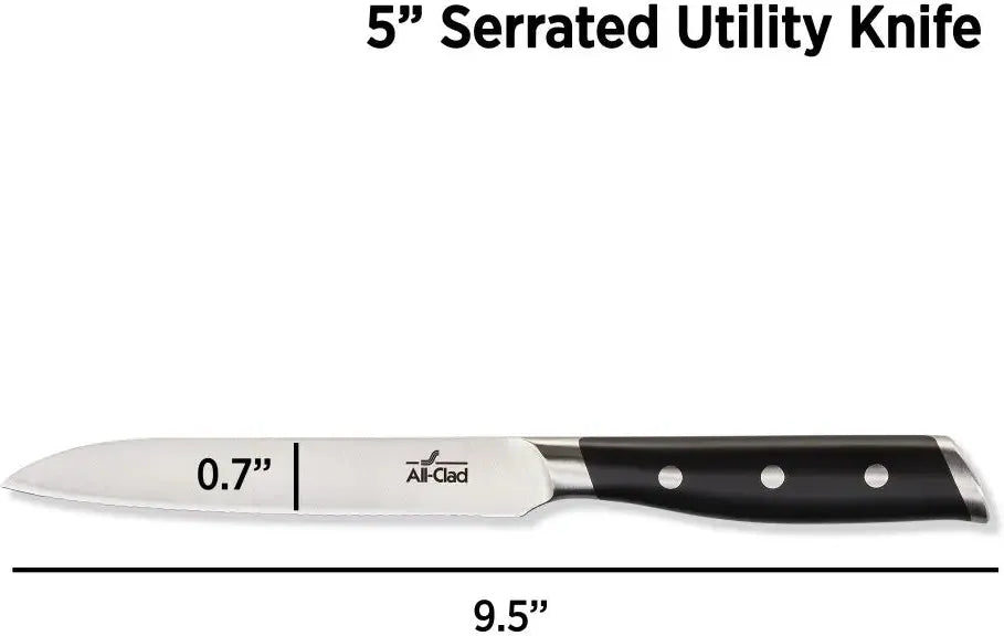 All-Clad - Forged Knives 5" Serrated Utility Knife - K2720964