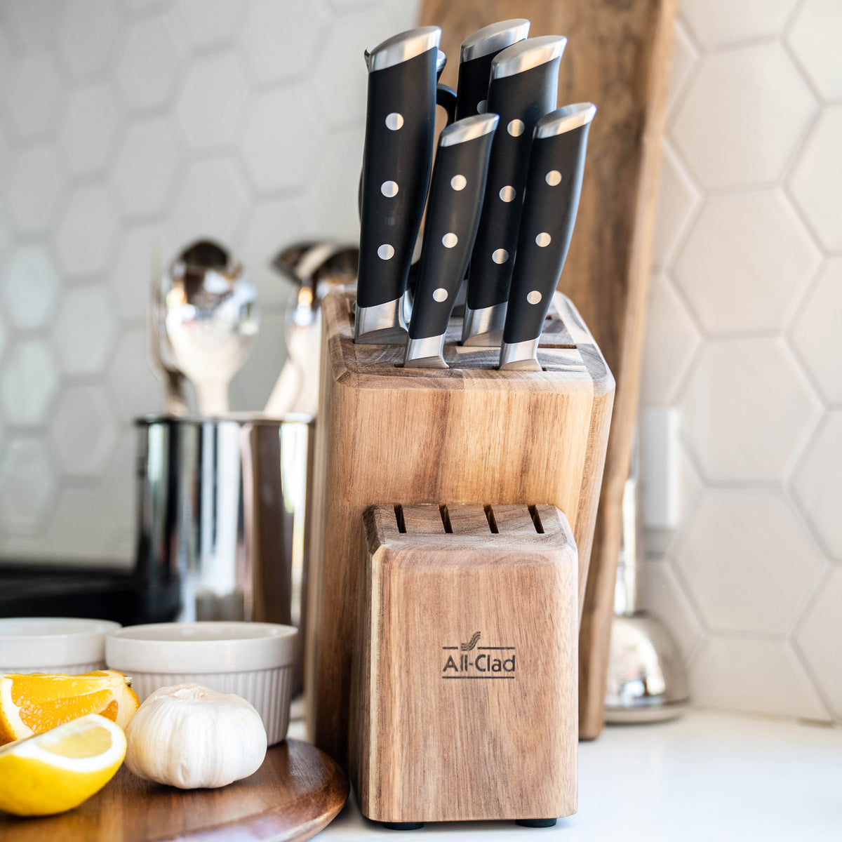 All-Clad - Forged Knives 7 Pcs Knife Block Set - K272S764