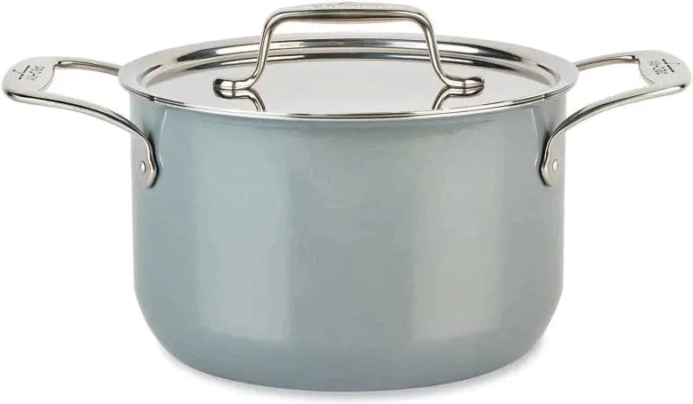 All-Clad - FusionTec 4 QT Soup Pot with Lid Platinum - 515485290