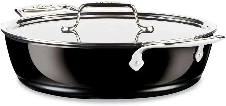 All-Clad - FusionTec 4.5 QT Non-Stick Universal Pan with Lid Onyx - 515425290