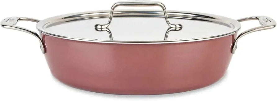 All-Clad - FusionTec 4.5 QT Universal Pan with Lid Rose Quartz - 515465290
