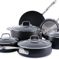 All-Clad - HA1 10 Pcs Hard-Anodized Non-Stick Cookware - E113SC64