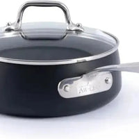 All-Clad - HA1 2.5 Qt Hard-Anodized Non-Stick Saucepan with Lid - E1132664