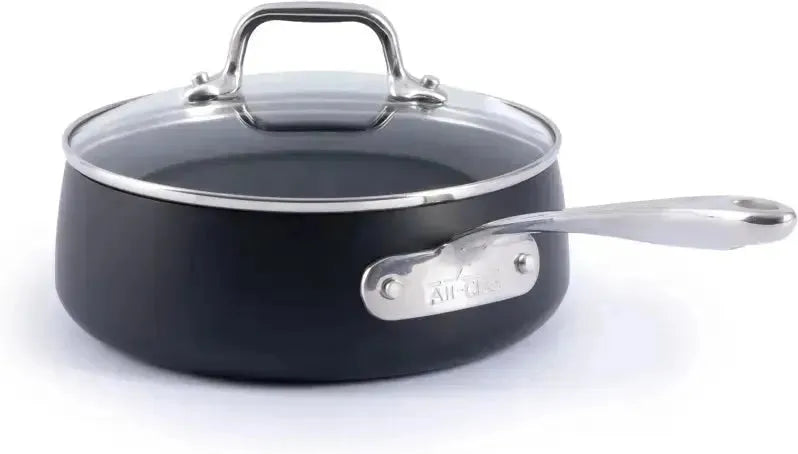 All-Clad - HA1 2.5 Qt Hard-Anodized Non-Stick Saucepan with Lid - E1132664
